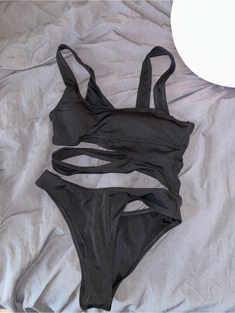 Black Cutout One-Piece Swimsuit